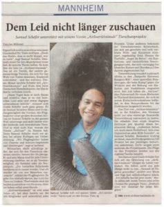 Artikel in der Rhein-Neckar-Zeitung am 26.08.2017